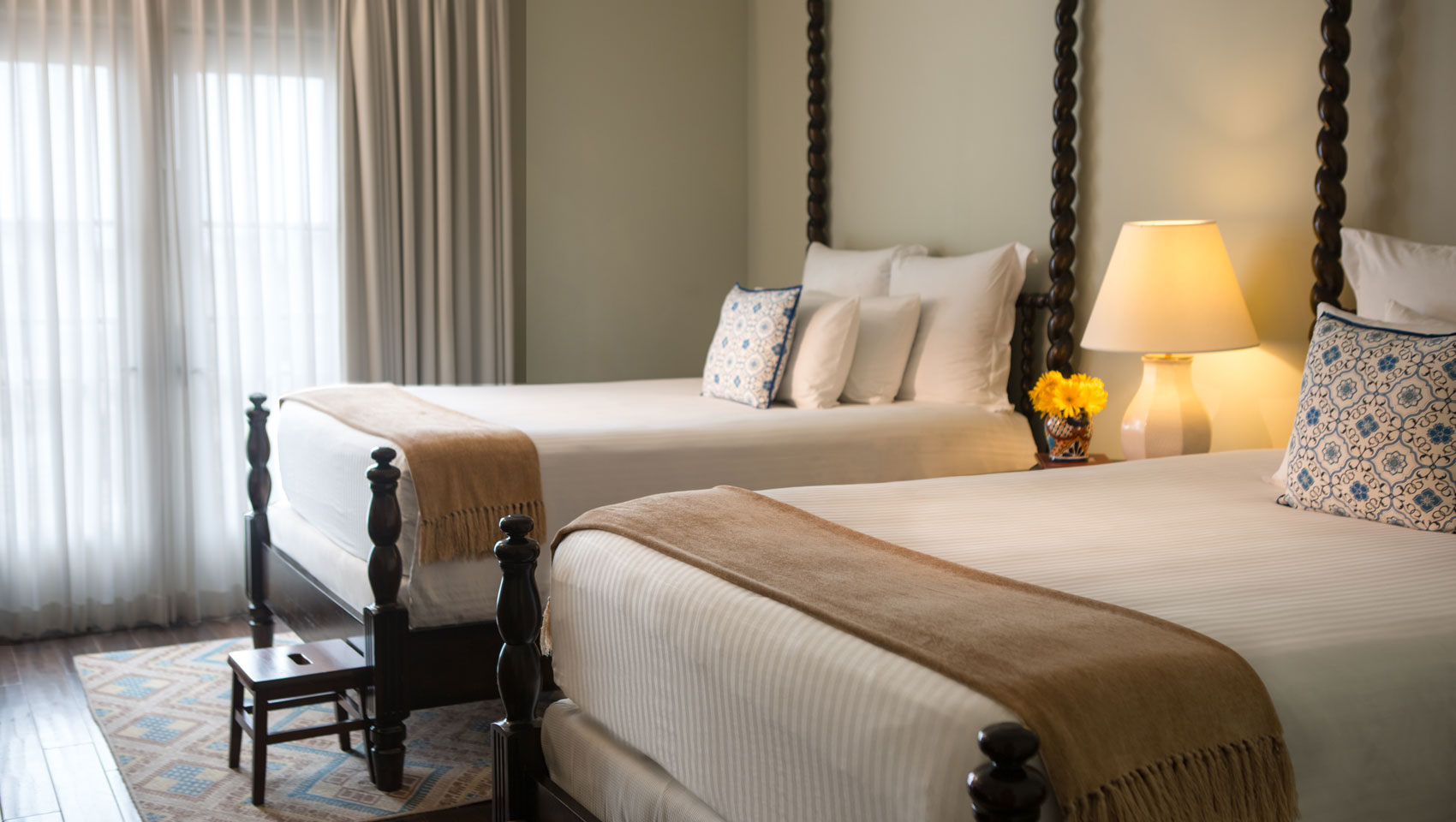 guestroom with two queen beds