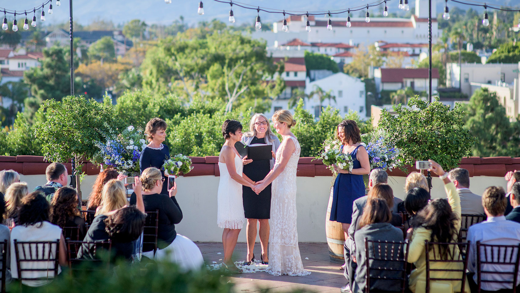 santa barbara outdoor wedding ceremony