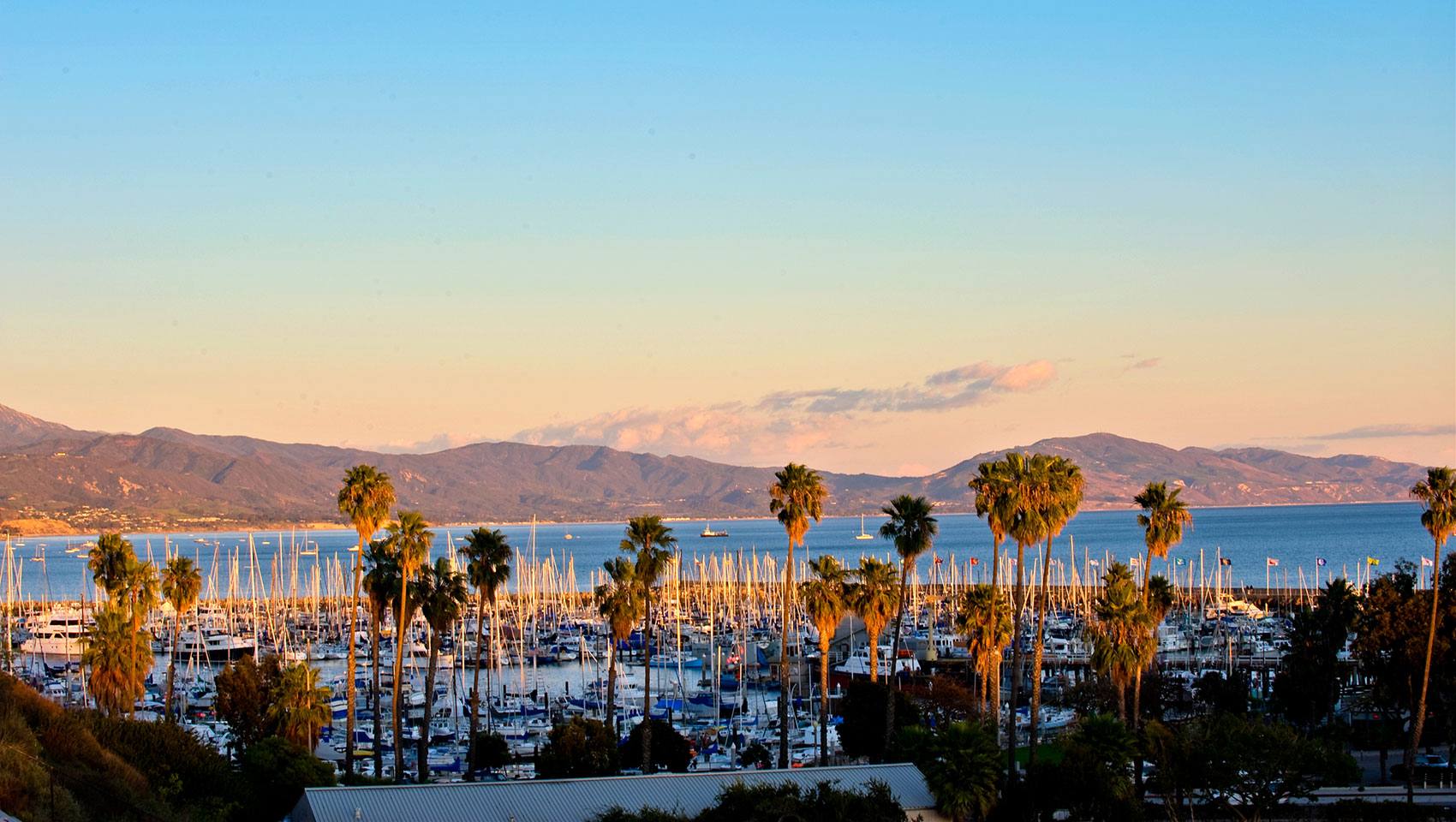 Santa Barbara Harbor Sunset