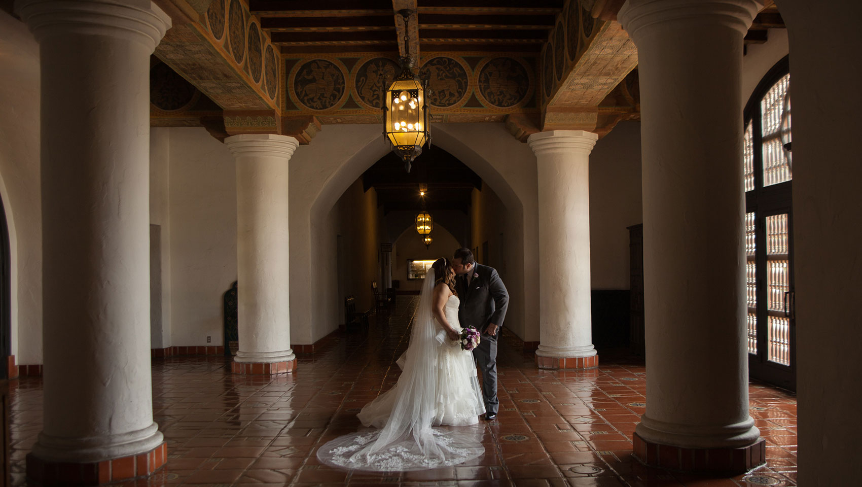 Tiffany and johnathan at Canary bride groom