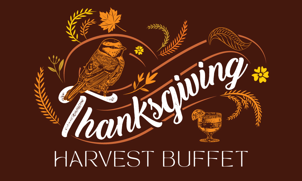Graphic of Thanksgiving Harvest Buffet