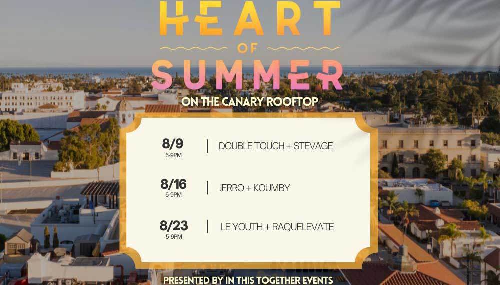 Graphic that says heart of summer