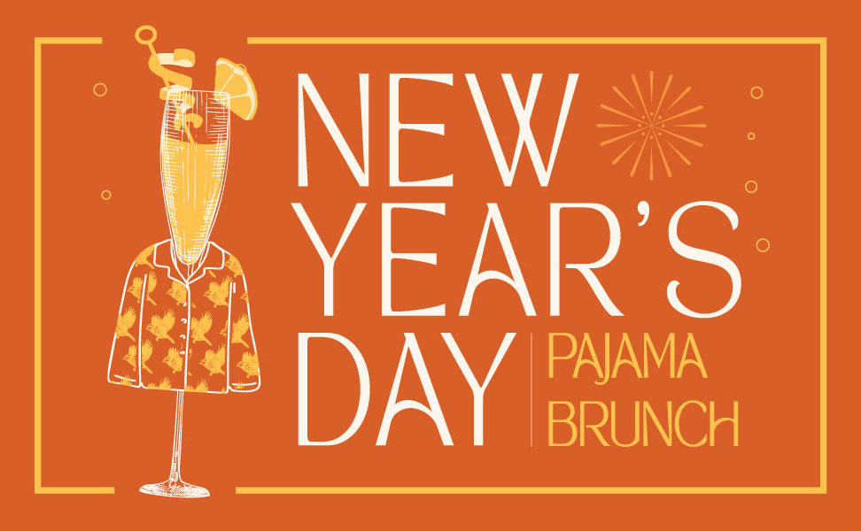 new years day pajama brunch graphic