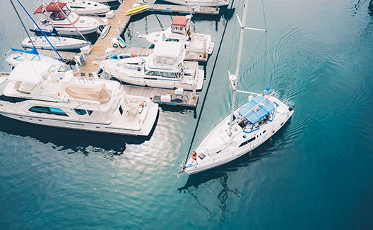 sail boats at the dock