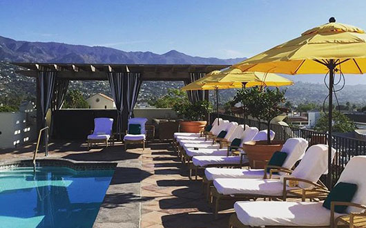Canary pool chairs mountain view